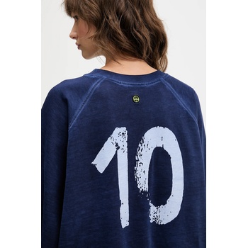 Barrow Памучен суичър Barrow в тъмносиньо с принт F5BWUASW026 (F5BWUASW026)