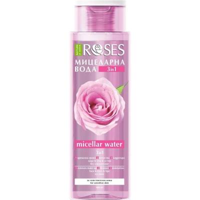Nature of Agiva Roses Мицеларна вода за чувствителна кожа 3 в 1, 400 ml