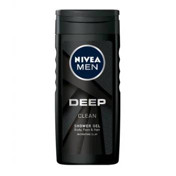 Nivea MEN Deep Clean Shower Gel - Душ гел за мъже за лице, тяло и коса