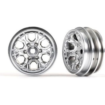 Traxxas диск 1.0" спица полуматов хром (2)