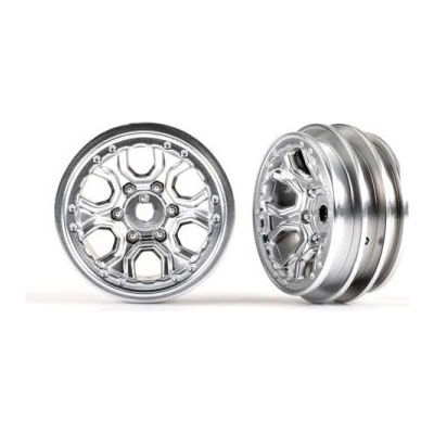 Traxxas диск 1.0" спица полуматов хром (2)