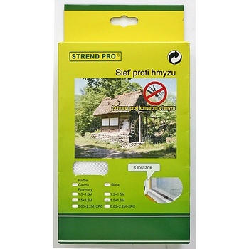 FlyScreen Sieť 220x65 cm, proti hmyzu a komárom, na balkónové dvere, biela 2 ks