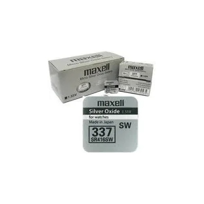 Maxell Бутонна батерия сребърна maxell sr-416 sw 1.55v /337/ 1.55v (ml-bs-sr-416-sw)