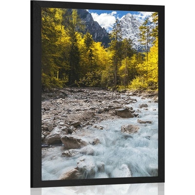 Plakát malebná horská krajina - 20x30 silver