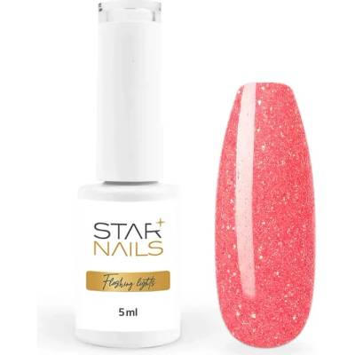 Polish Flashing Lights Uv Led gel Calypso neonově korálově růžový gel lak 023 5ml