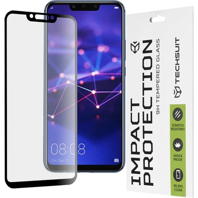 Techsuit Протектор за Huawei Mate 20 Lite / Nova 3 / Nova 3i / P Smart Plus - 111D Full Cover / Full Glue Glass - Черен