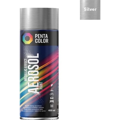 Pentacolor Aerosolová farba Metalická 400 ml strieborná