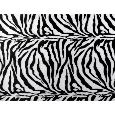 Imitace zvířecí kůže / kožešina zebra Varianta: bílá černá, Balení: 1 m