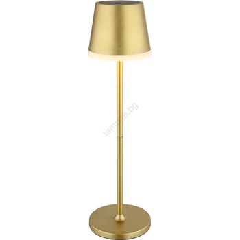 GLOBO 36637GM - LED Соларна лампа LED/0, 6W/3V 3000K IP44 златист (GL8140)