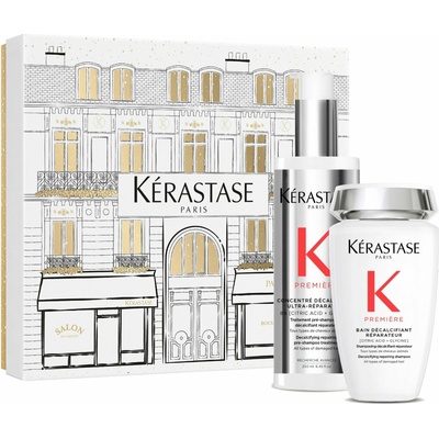 Kérastase Première Kérastase Première Bain Décalcifiant Réparateur šamponová lázeň pro poškozené vlasy 250 ml + Kérastase Première Concentré Décalcifiant Ultra-Réparateur před-šamponová péče pro poško