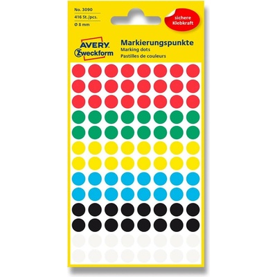 Avery Zweckform 3090 Kulaté etikety 416 etiket