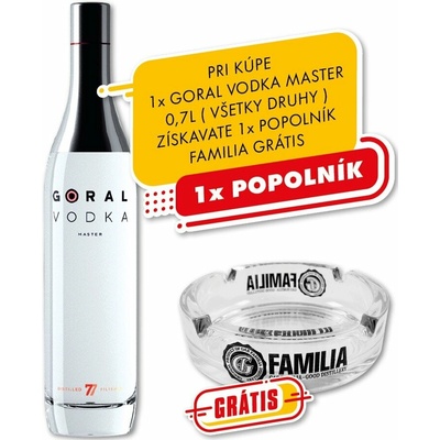 Goral Master 40% 0,7 l (čistá fľaša)