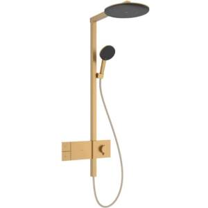 Hansgrohe Raindance Alive S - Душ комплект с термостат, диаметър 30 см, 3 струи, матиран бронз 24582140 (24582140)