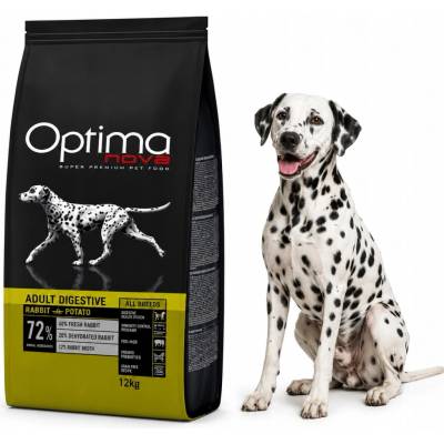 Optimanova Dog Adult Digestive Rabbit & Potato GF 12 kg