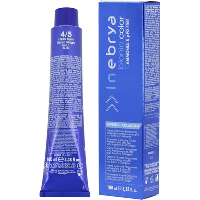 Inebrya Bionic Color Боя за коса 100 ml цвят 4/5 Chestnut Mahogany