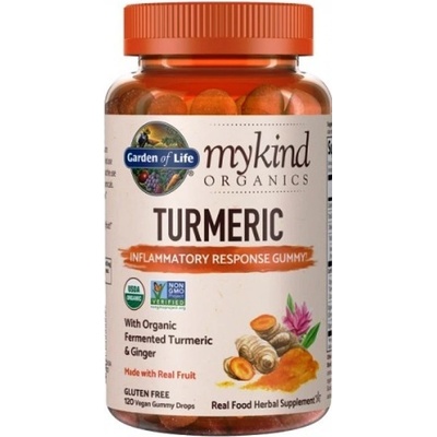 Garden of Life Mykind Organics Turmeric Real Fruit 120 vegan gummy drops