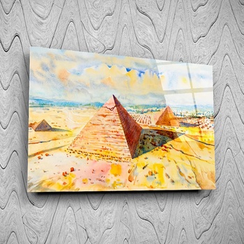 Art gift Стъклено АРТ пано - Египетски пирамиди