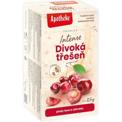 Apotheke Premier Intense Divoká třešeň čaj 20 x 2,5 g
