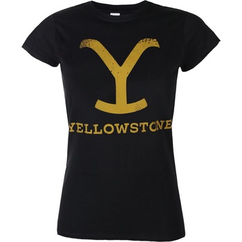 HYBRIS Дамска тениска Yellowstone - Черна - HYBRIS - PM-5-YSTN005-H91-7-BK