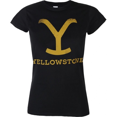 HYBRIS Дамска тениска Yellowstone - Черна - HYBRIS - PM-5-YSTN005-H91-7-BK