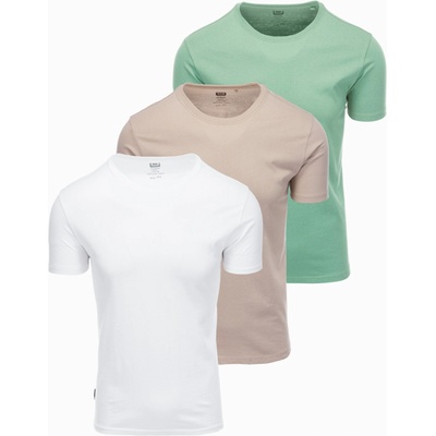 Ombre Clothing Мъжка тениска без щампа - микс 3 бр Z29 Ombre Clothing Ombre Clothing | Zelen | МЪЖЕ | XL
