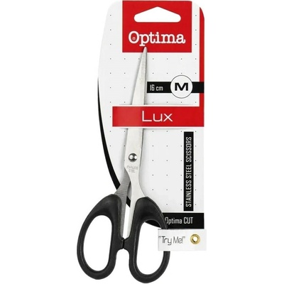 Kancelárske nožnice OPTIMA 16 cm, čierne, 26505