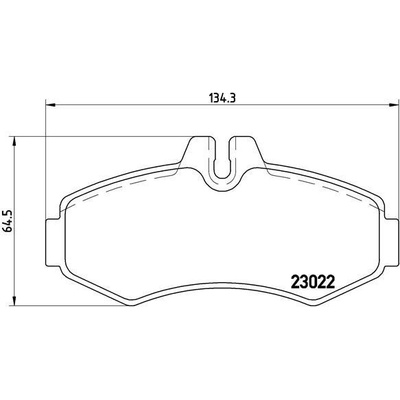 Sada brzdových platničiek kotúčovej brzdy BREMBO P 50 031