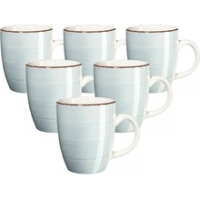 Mäser Sada keramických hrnčekov Bel Tempo sv. modrá 6 x 380 ml