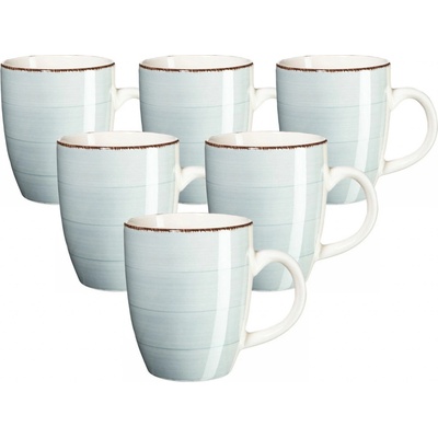 Mäser Sada keramických hrnčekov Bel Tempo sv. modrá 6 x 380 ml
