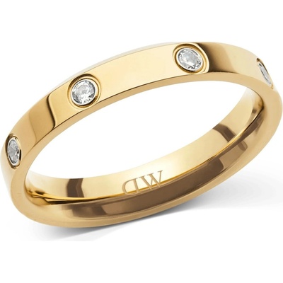 Daniel Wellington pozlacený prsten s kubickými zirkony Classic Lumine DW0040171