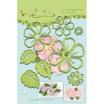 Vyřezávací kovová a embosovací šablona Leabilities Planá růže 8 ks – Zboží Mobilmania