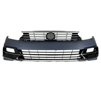 Предна броня за VW Passat B8 (2014+) - R дизайн с черна решетка (3G0807217)