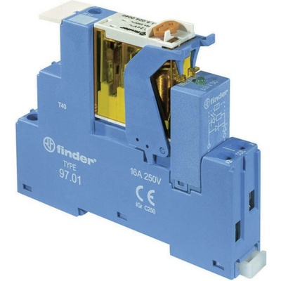 Finder 4C.01.9.012.0050 reléový modul, 12 V/DC, 16 A, 1 prepínací, Tray, 1 ks