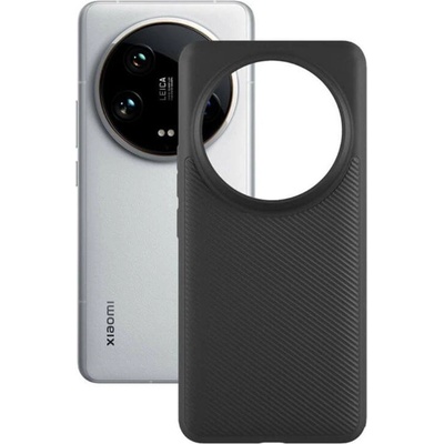 IMAK Матов Силиконов Калъф за Xiaomi 14 Ultra, Imak Twill Case, Черен (5906601999671)