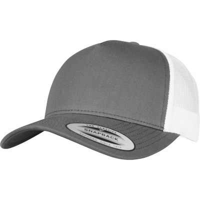 Flexfit 6506 Retro Trucker 5 panelová COT556506aef99-charcoal/wh Charcoal/bílá