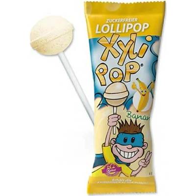 Miradent XyliPop lízátko se xylitolem banán 6 g