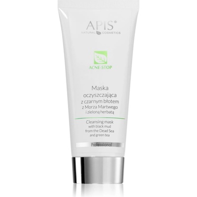 APIS NATURAL COSMETICS Acne-Stop Professional дълбоко почистваща маска за мазна кожа склонна към акне 200ml