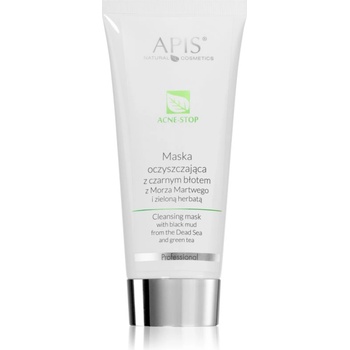 APIS NATURAL COSMETICS Acne-Stop Professional дълбоко почистваща маска за мазна кожа склонна към акне 200ml