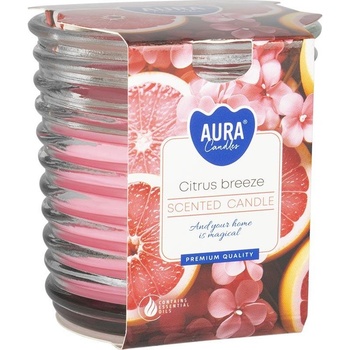 BISPOL Ароматна свещ Bispol Aura - Citrus Breeze, 130 g (snw80-1-454)