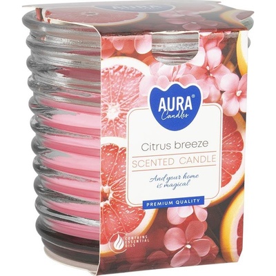 BISPOL Ароматна свещ Bispol Aura - Citrus Breeze, 130 g (snw80-1-454)