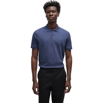 Boss Блуза с яка Boss Men's Pallas Cotton Short Sleeve Polo Shirt - Navy