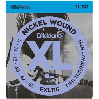 D'Addario EXL116, Струни за електрическа китара 11-52 (EXL116)