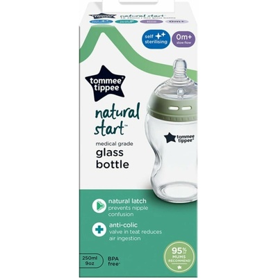Tommee Tippee C2N 250ml sklenená 0m +