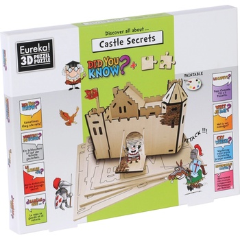 Eureka 3D пъзел Eureka - Опознай тайните на замъците (английски език) (473182)