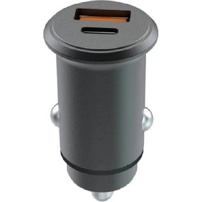 Lemontti 65W зарядно за автомобил Fast Charge с 2x Type-C PD + USB-A QC, черно (LEMIAPFCTCN)