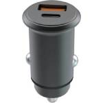 Lemontti 65W зарядно за автомобил Fast Charge с 2x Type-C PD + USB-A QC, черно (LEMIAPFCTCN)