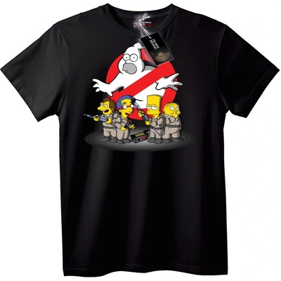 NOONEBRAND Тениска Simpsons Ghostbusters - 2XL, White
