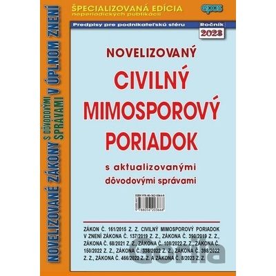 Novelizovaný civilný mimosporový poriadok 2/2023