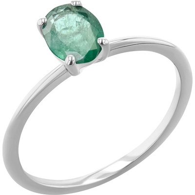 Eppi zásnubný prsteň s oval smaragdom Frost R48585