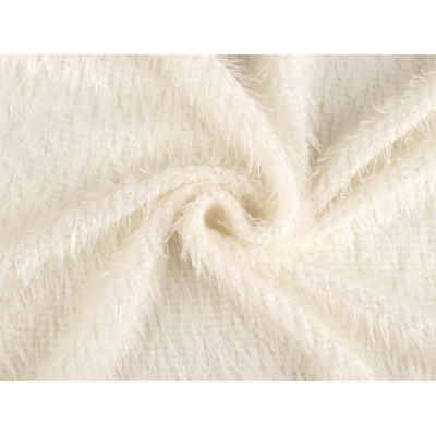 Pletenina s vlasem Varianta: 1 Off White, Balení: 1 m